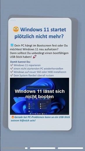 Windows 11 bootfähigen USB Stick erstellen? #windows11 #usb #bootable #create #tips