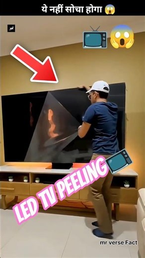 #animationmeme LED TV PEELING 📺