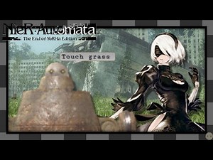 [Nier: Automata]: 2B Touches Grass