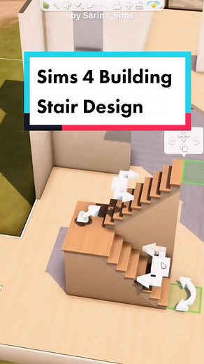 The Sims 4 Building - Stair Design, Platform & Railing of the build Neutral Home. Tool Mod by TwistedMexi used! #thesims4 #sims4 #thesims4build #sims4builds #sims4mods #sims4house