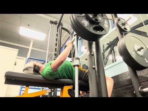 305 lb smith machine bench press