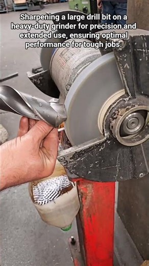 Sharpening a Heavy-Duty Long Drill Bit.