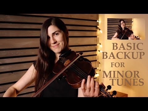 SIMPLE FIDDLE BACKUP for MINOR & DORIAN tunes 🎻