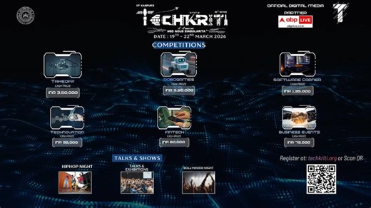 IIT Kanpur To Host Techkriti’26 From March 19: Focus On AI, Robotics, & Defence Innovation