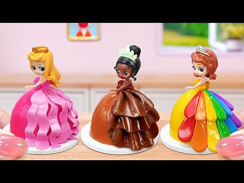 Princess Dress Cake 👸🏻Beautiful Miniature Disney Princess Cake Decorating Tutorials💖
