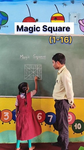 454K views · 3.4K reactions | Magic Square (1-16) #puzzle #reels #viral #trending #viralreels #trendingreels #viralvideos #fblifestyle #GovtSchool | Eliyas Mohmmed | Facebook