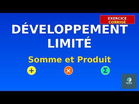 Développement Limité Somme et Produit - Exercice Corrigé Complet