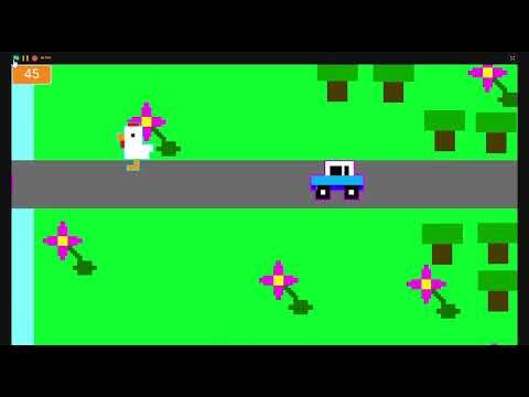 My Crossy Road Coding Project For Class (With a lot of glitches)