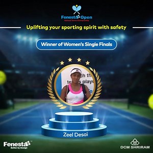 10K views · 28 reactions | Here’s Zeel Desai after her incredible win in straight sets of 6-3 and 6-0 against Sharmada Balu at Fenesta Open National Tennis Championship 2021 at DLTA complex, New Delhi. #FenestaOpen2021 #TennisTournament | Fenesta Open Tennis | Facebook