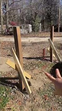 How to set a fence post part 1 #homeimprovement #diy