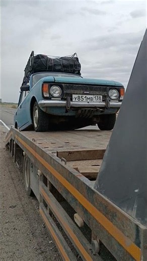 Loading a car onto a tow truck