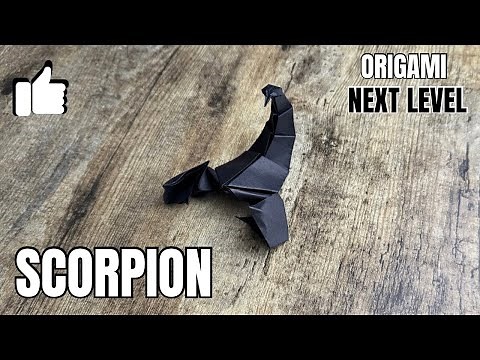 Origami Scorpion NEXT LEVEL | Design by József Zsebe | DIY Paper Scorpion Easy Origami World Folding