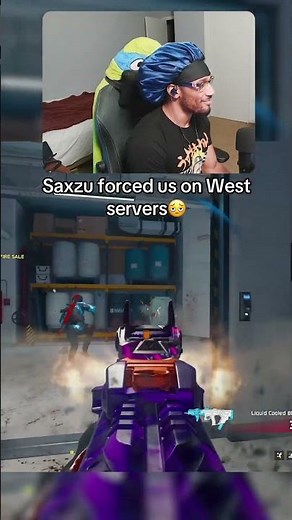 Saxzu forced us on West Servers🫩 #warzone #gaming