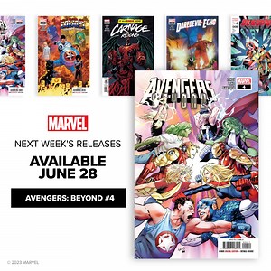 Flip through the new #MarvelComics releasing next Wednesday! 📕 Find a store at comicshoplocator.com and read more comics on the Marvel Unlimited app. | Marvel