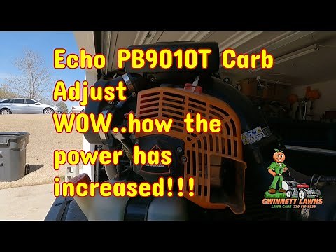 Echo PB9010T Carb Adjust... WOW the power I have now!!!!!