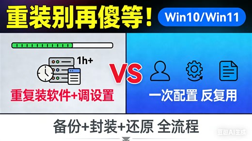 Win10/Win11 重装系统 | 备份   封装   还原，一次配置反复用～