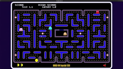 GNUBSD 404 Long N77 PacMan XXL (JavaFX Game) (Linux/FreeBSD)