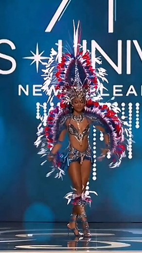 Stunning French National Costume at Miss Universe Pageant