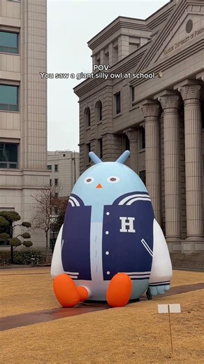 POV: You saw a giant silly owl at school 🦉