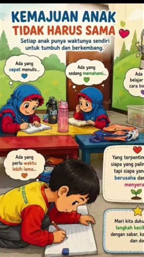 KEMAJUAN ANAK TIDAK HARUS SAMA