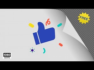 YouTube LIKE button 2024 👍 HD 60 FPS | Green Screen | Alpha Channel [Free Download]