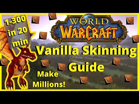 Beginner's Skinning Gold Guide | Vanilla Skinning 1-300 in less than 20 min!| INSANE GPH!! EP. 1