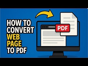 How to Convert Web Page to Pdf | Save Any Website as a PDF File!