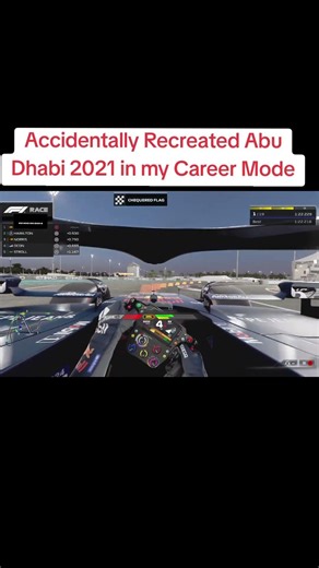 Recreated Abu Dhabi 2021 in my Career mode #f1 #redbullracing #hamilton #formula1