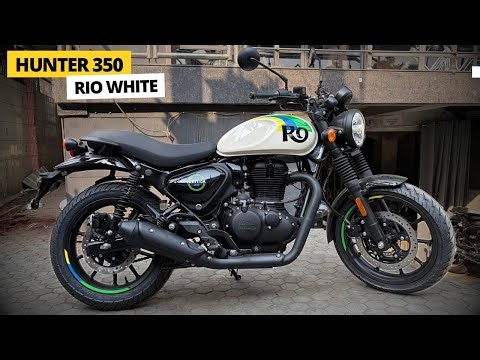 2026 Royal Enfield Hunter 350 RIO WHITE 😍 | Stylish City Bike? Full Walkaround 🔥