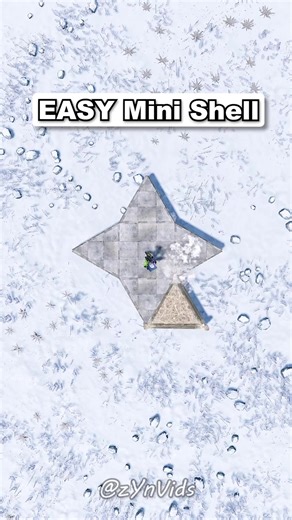 EASY mini shell base design in #rust #rustgame #rusttok #rustbase #gaming