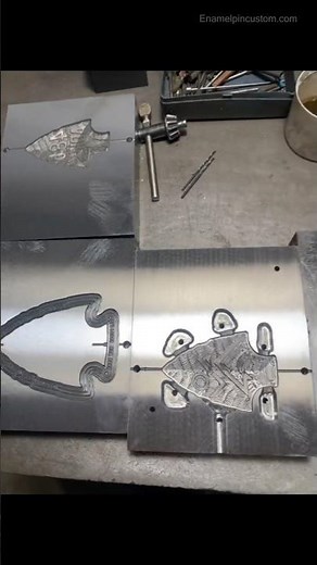 Custom Enamel Pin Manufacturing Process | From Mold to Finished Pins #custompins #enamelpins