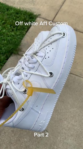 Custom Off-White AF1 Part 2 Transformation - DIY Sneaker Customization