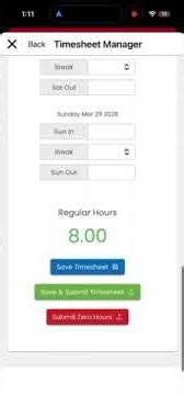 Job Store App Time Entry Video