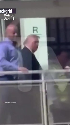 President Trump appeared to flip the middle finger to a heckler while touring a Ford plant in Detroit. | NBC News