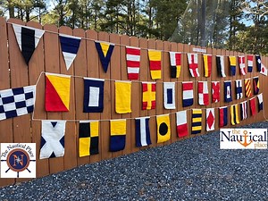 Nautical Signal Code Flag Set on String - Set of 40 Hand Sewn, Double Sided Cotton Flags - High Quality Alphabet Flag Set - Etsy
