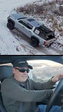 Can our 2025 Toyota Tacoma TRD Hybrid on KO3 tires complete an easy trail in snow?