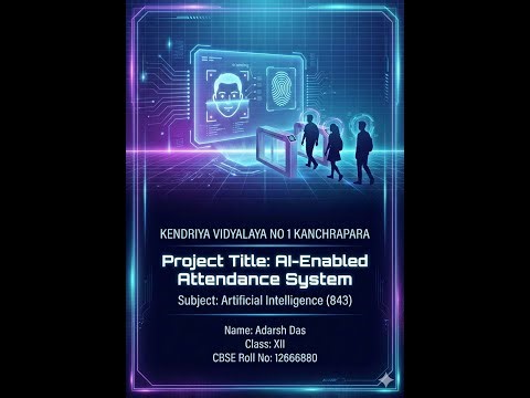 AI Enabled Attendance System | Capstone Project | Class 12 Artificial Intelligence (843)