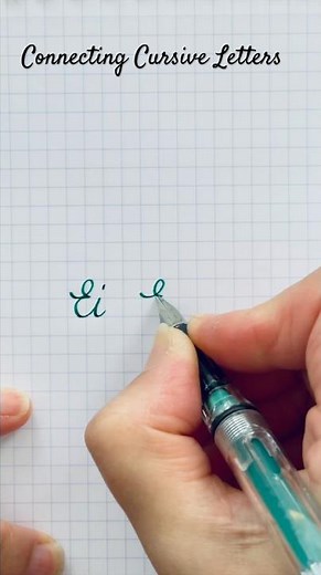 How to Connect Cursive Letters | cursive handwriting | handwriting practice | asmr | relaxing