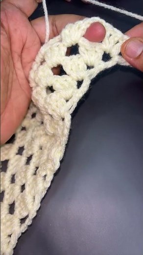 Very easy Crochet Scarf💙🌺 #crochet
