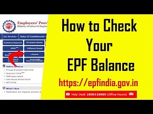 How to Know Your EPF Balance l Online l epfindia.gov.in