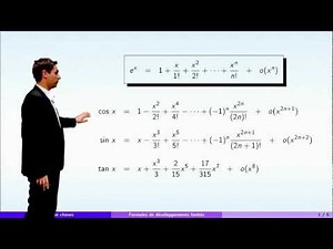 Leçons de choses - partie 6 : développements limités