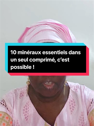 10 minéraux essentiels en un seul comprimé