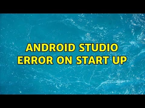 Android Studio Error on Start Up