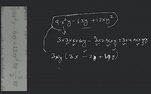 9x2y−6xy 12xy2 by 2−3​xy... | Filo