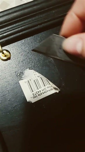 When a sticker won't come off so you pull out the weapons.