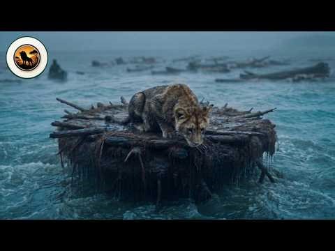 A Male Lion Refused to Leave the River — The Flood Had Taken His Cub