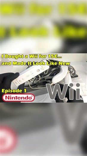 I Bought a #wii for 15€… and Made It Look Like New. Episode 1 #nintendo #asmr #diy #retro