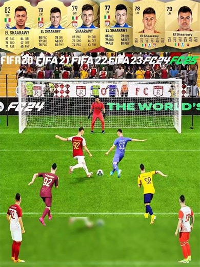 El shaarawy Penalty Kicks Evolution From FIFA 20 To EA FC 25 #elshaarawy #fc25shorts