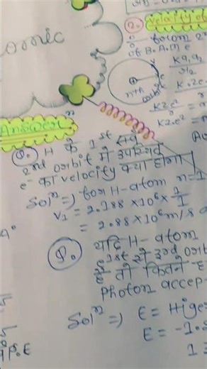 Bohr's atomic model class 11th