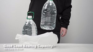 Small Trash Bags with Handles - Ocean Plastic Upcycling - Plastic Garbage Bags, Can Bin & Waste Basket Liner for Kitchen, Bathroom, Office and Pets,6 Gallon 50 Count White